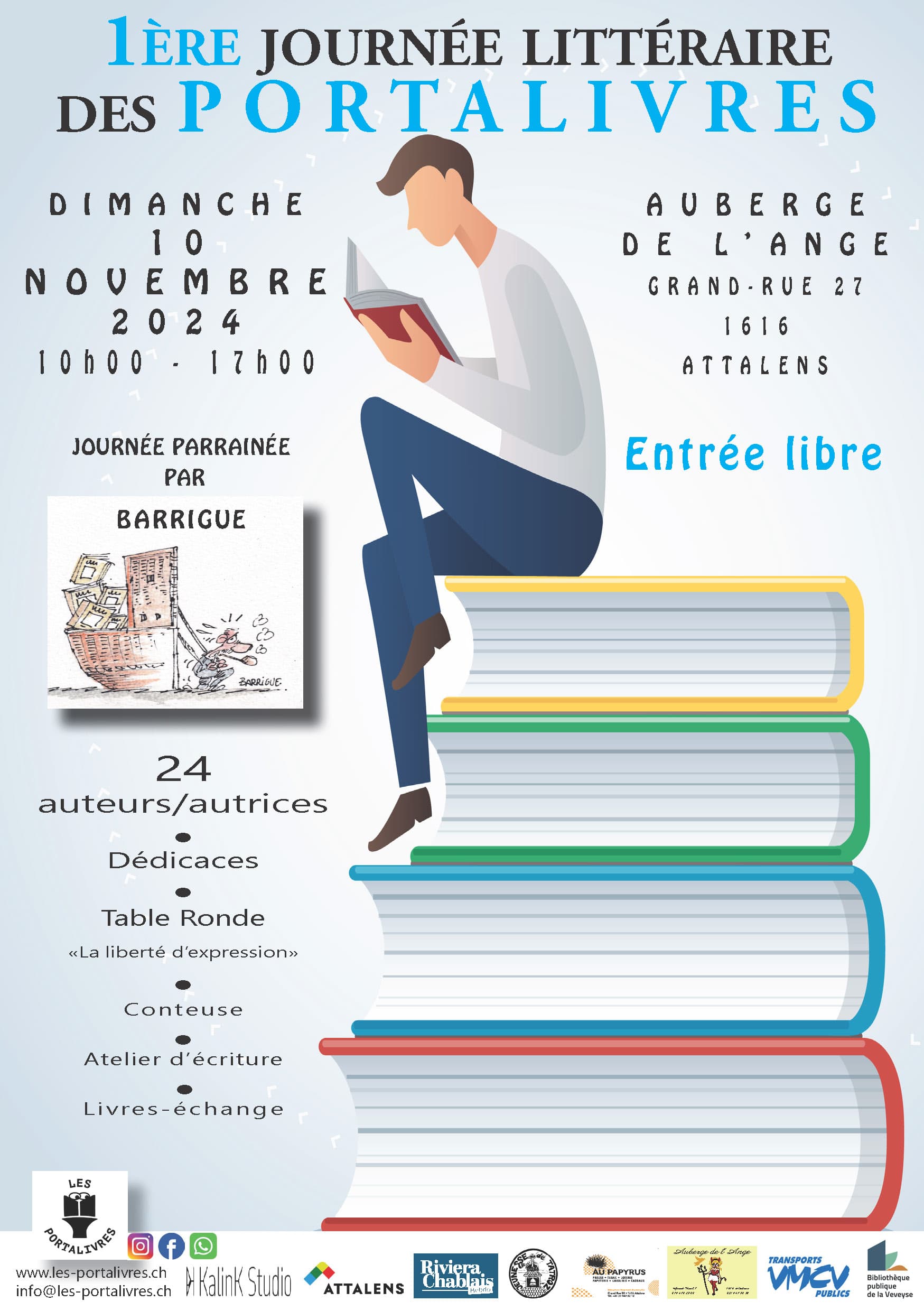 Affiche Les Portalivres - © Les Portalivres
